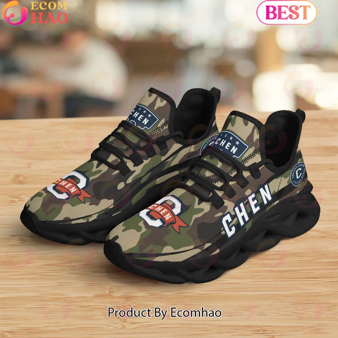 Chen Endless Legend Lifetime Member Special Camo Military Design Max Soul Shoes, Sneakers