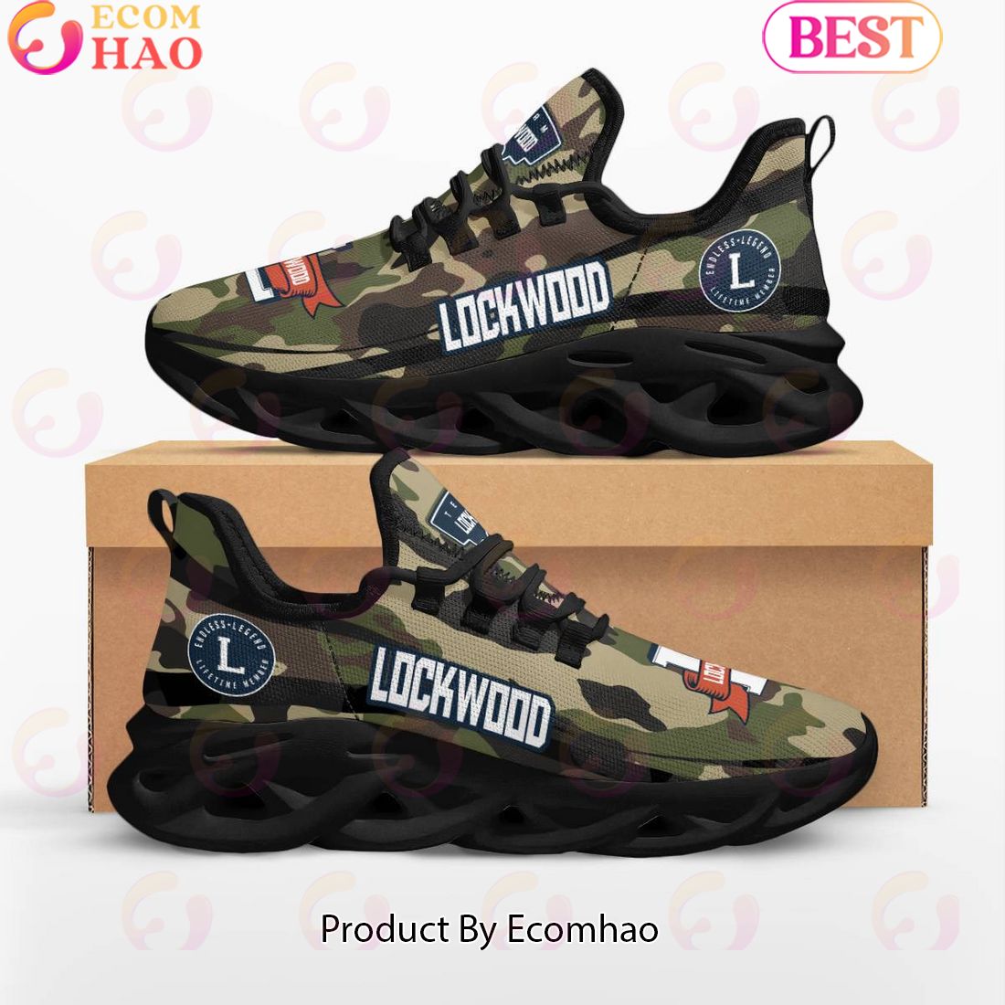 Lockwood Endless Legend Lifetime Member Special Camo Military Design Max Soul Shoes, Sneakers