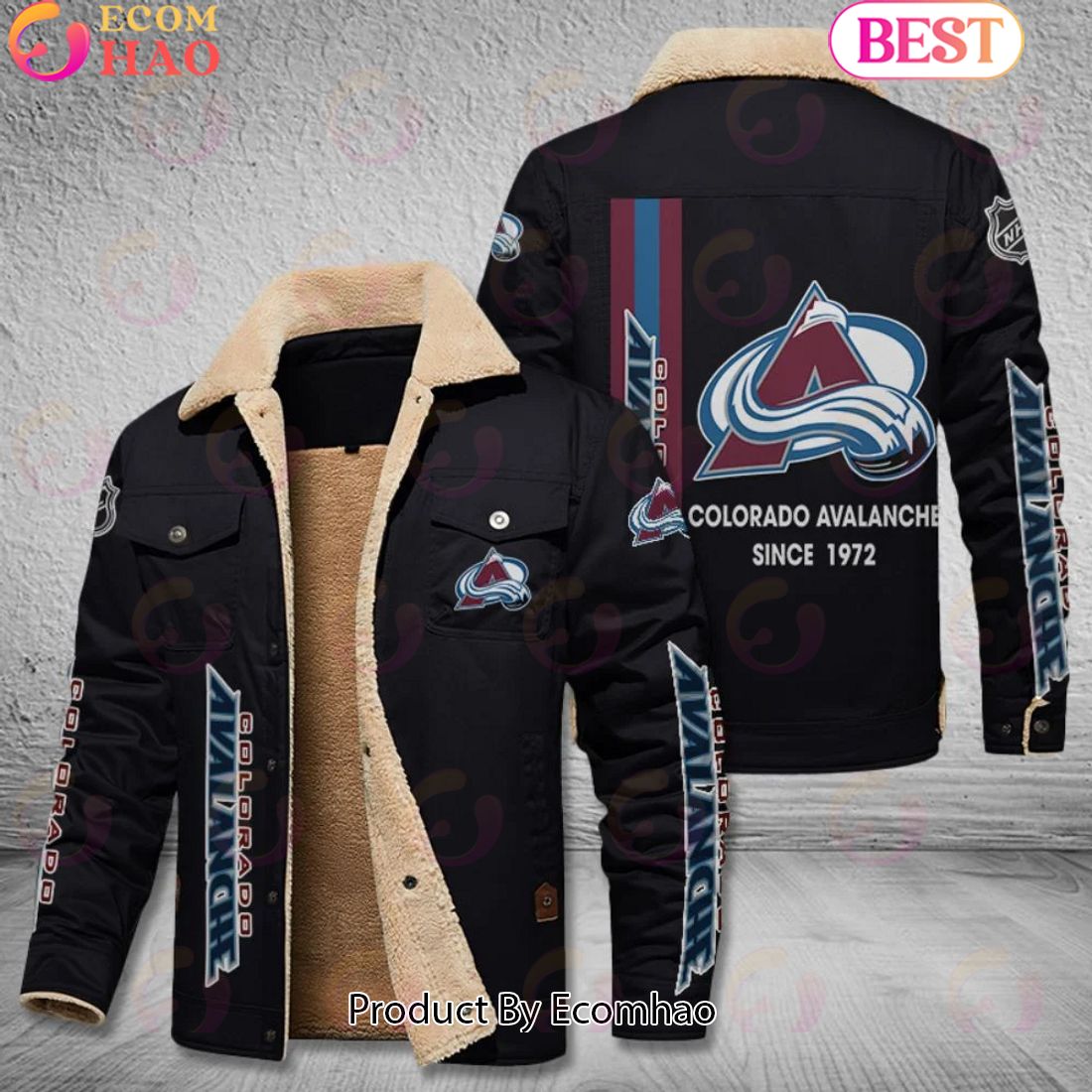 NHL Colorado Avalanche Since 1972 Leather Jacket