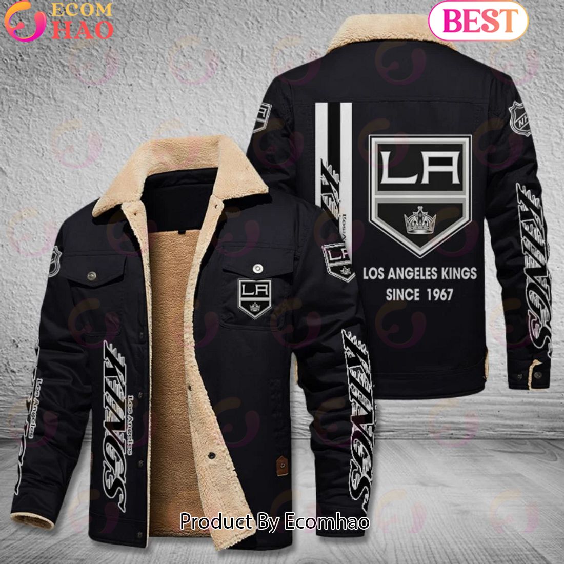 NHL Los Angeles Kings Since 1967 Leather Jacket