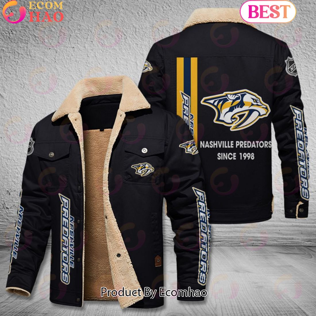 NHL Nashville Predators Since 1998 Leather Jacket