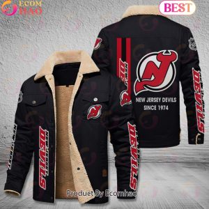 NHL New Jersey Devils Since 1974 Leather Jacket