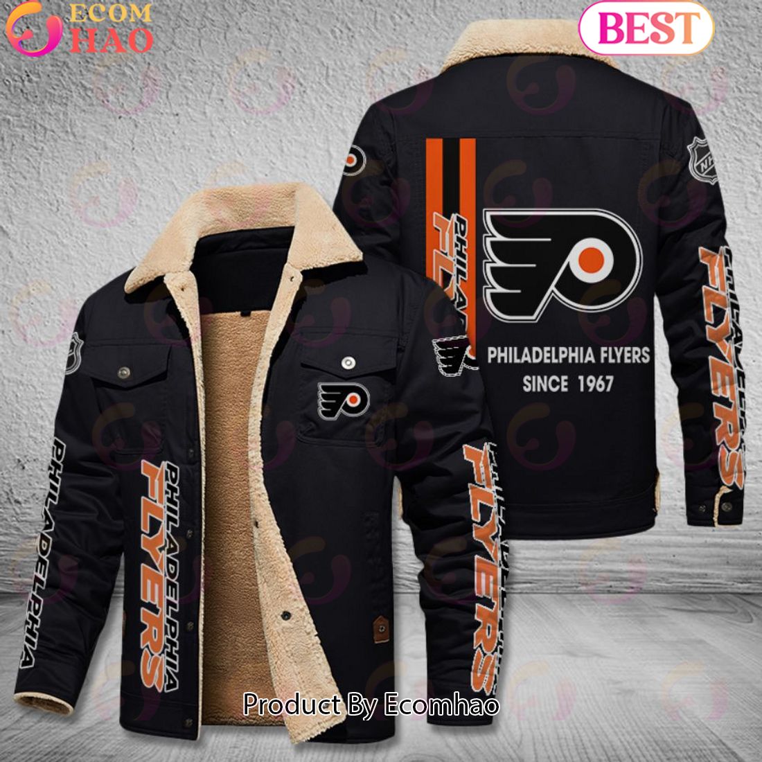 NHL Philadelphia Flyers Since 1967 Leather Jacket