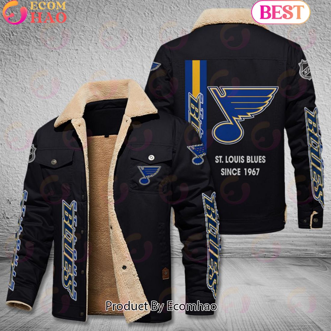 NHL St Louis Blues Since 1967 Leather Jacket - Ecomhao Store