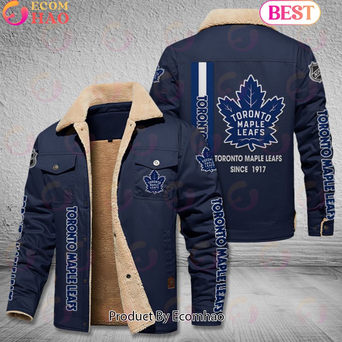 NHL Toronto Maple Leafs Since 1917 Leather Jacket