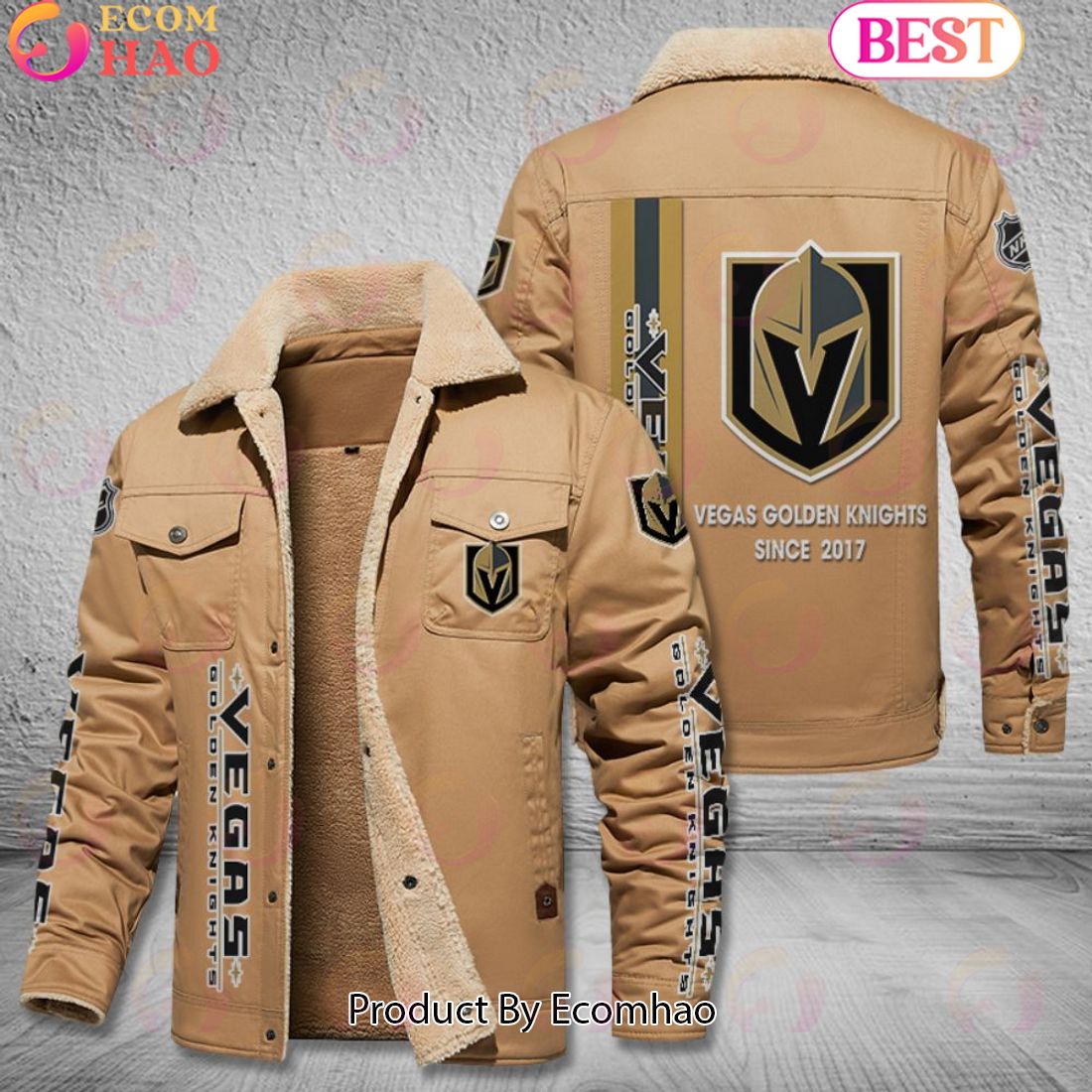 NHL Vegas Golden Knights Since 2017 Leather Jacket