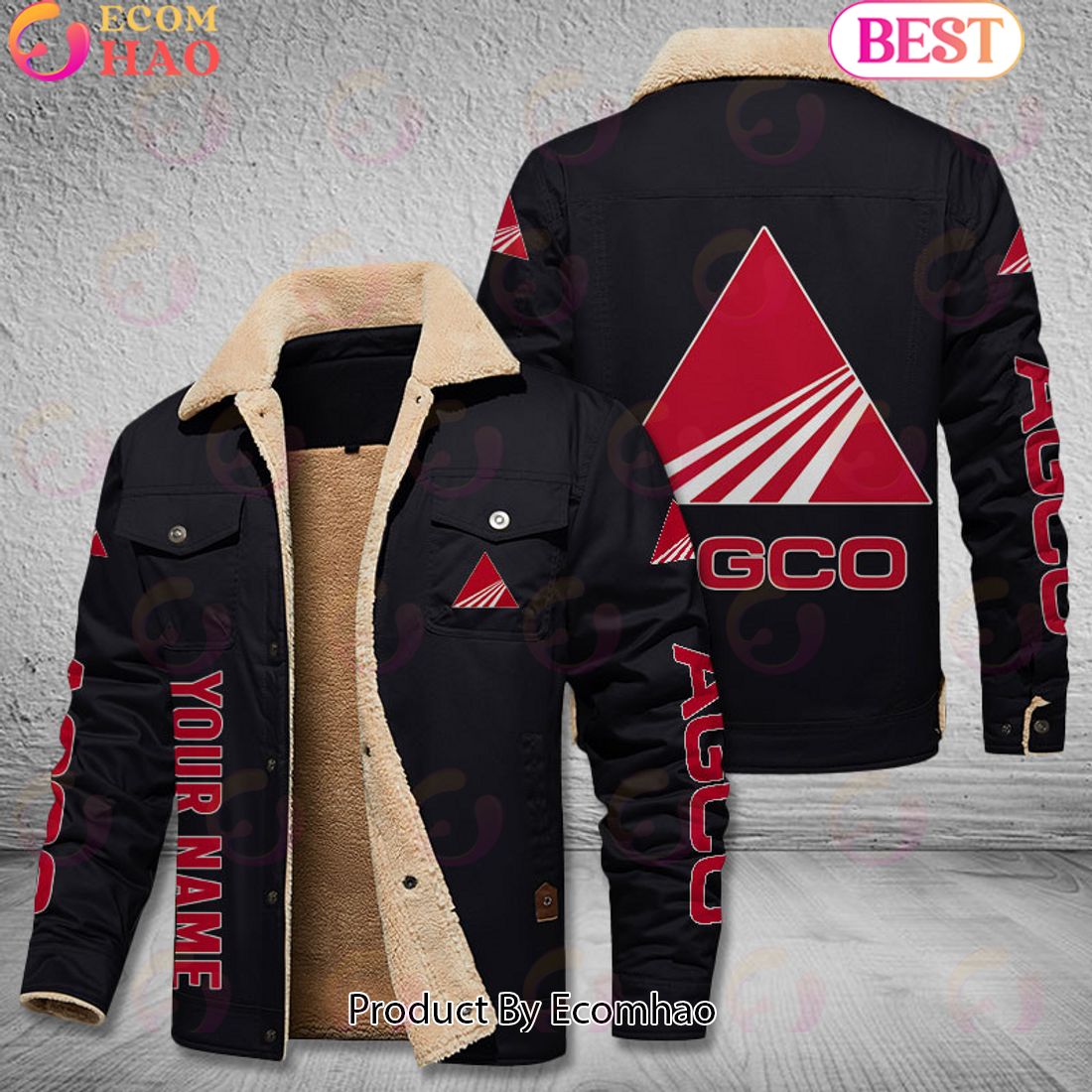 AGCO Allis Tractors Leather Jacket