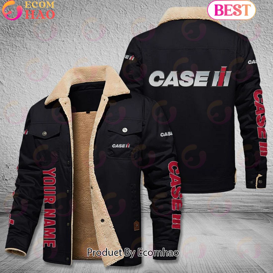 Case IH Tractors Leather Jacket