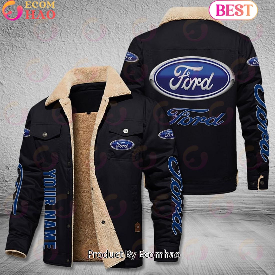 Ford Tractors Leather Jacket