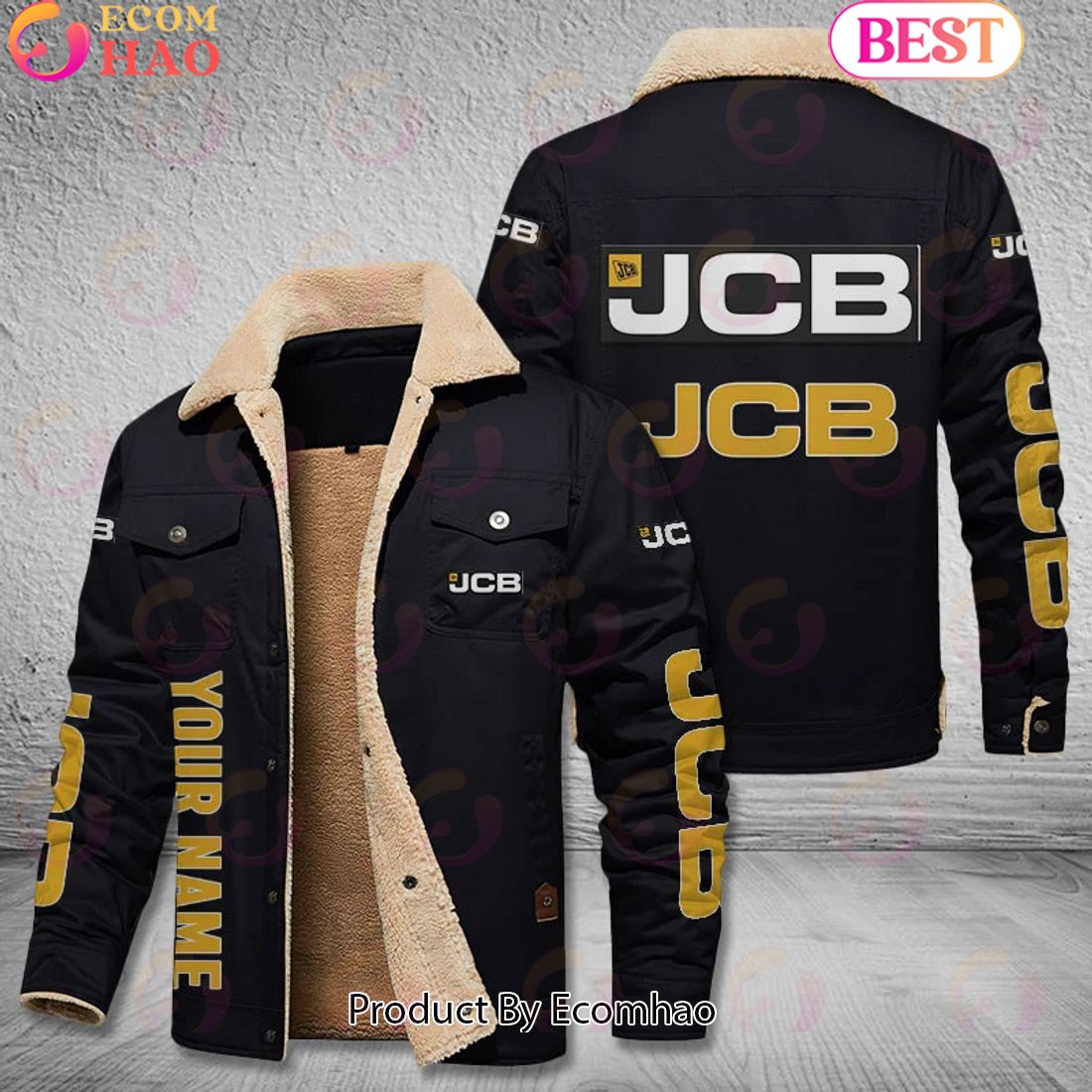 JCB Tractors Leather Jacket