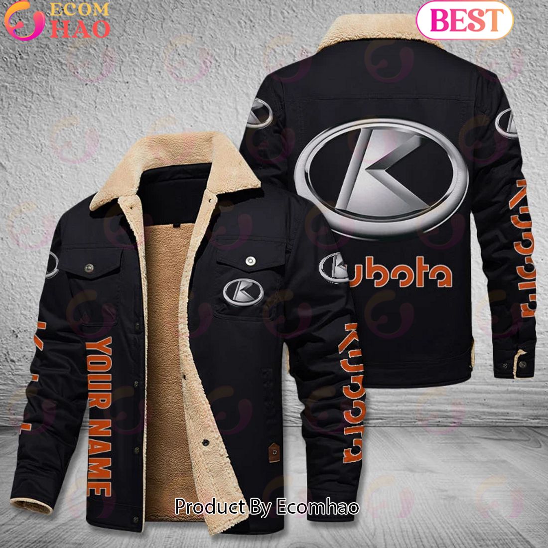 Kubota Tractors Leather Jacket