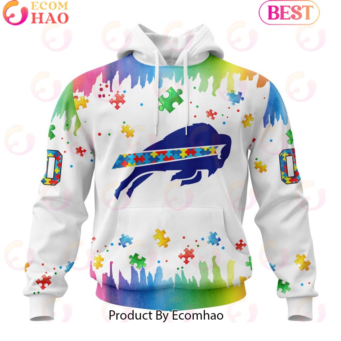 NFL Buffalo Bills Special Autism Awareness Design 2023 Personalized 3D Hoodie