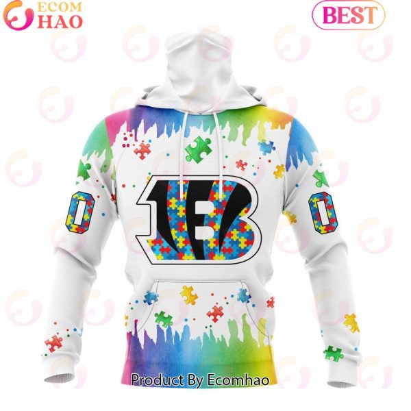 NFL Cincinnati Bengals Special Autism Awareness Design 2023 Personalized 3D Hoodie
