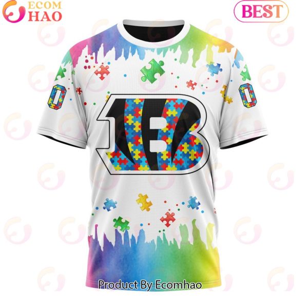 NFL Cincinnati Bengals Special Autism Awareness Design 2023 Personalized 3D Hoodie