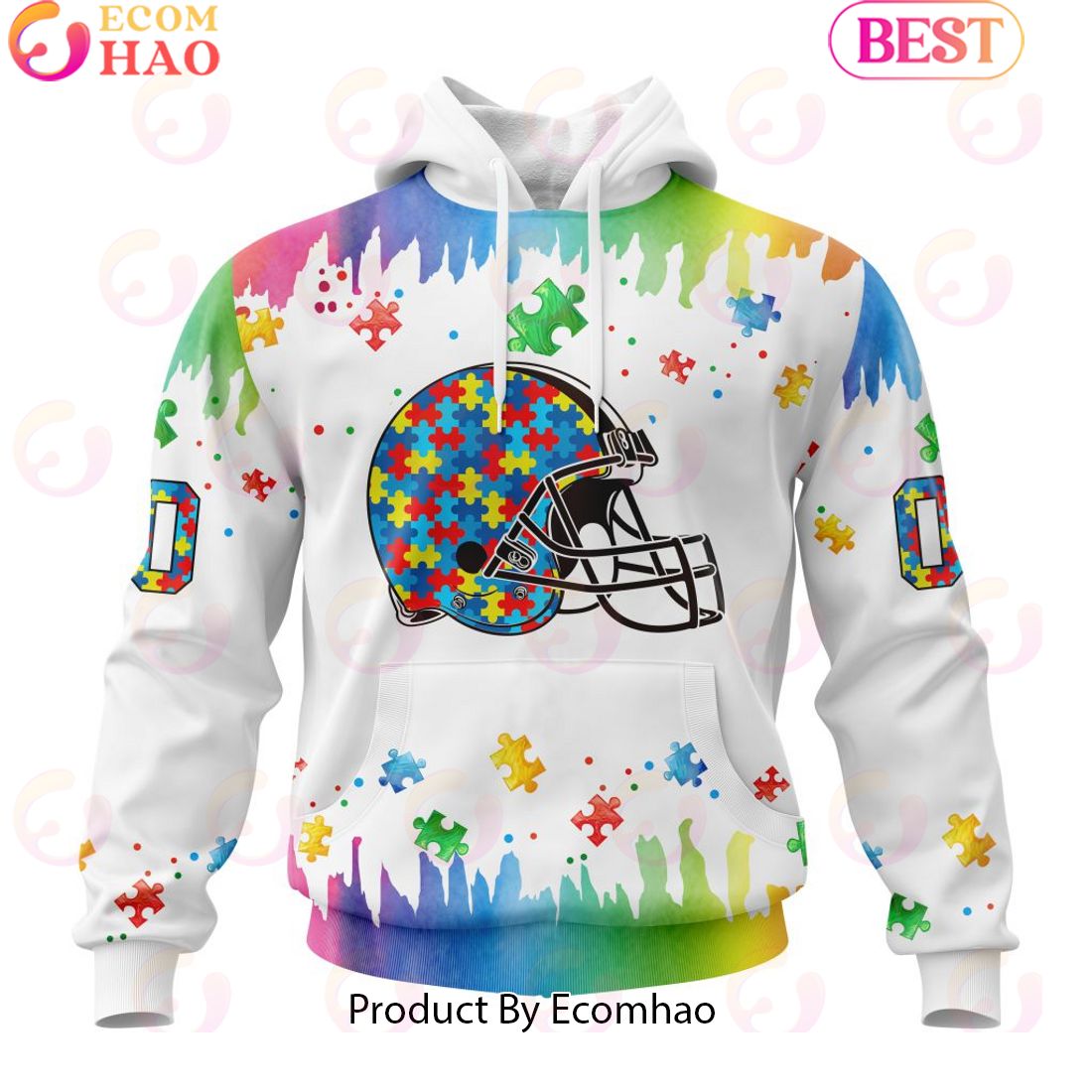 NFL Cleveland Browns Special Autism Awareness Design 2023 Personalized 3D Hoodie