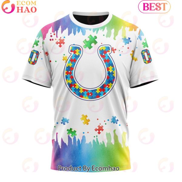 NFL Indianapolis Colts Special Autism Awareness Design 2023 Personalized 3D Hoodie