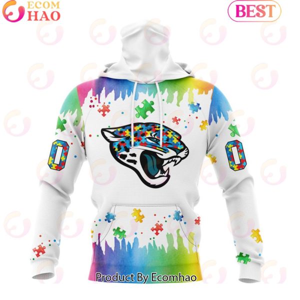 NFL Jacksonville Jaguars Special Autism Awareness Design 2023 Personalized 3D Hoodie