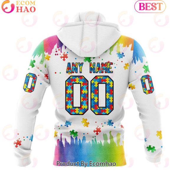 NFL Jacksonville Jaguars Special Autism Awareness Design 2023 Personalized 3D Hoodie