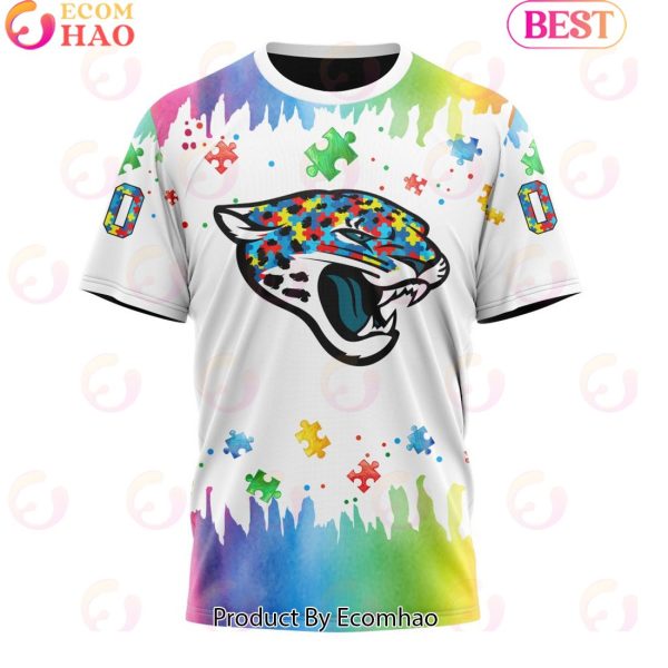 NFL Jacksonville Jaguars Special Autism Awareness Design 2023 Personalized 3D Hoodie