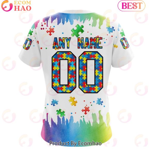 NFL Jacksonville Jaguars Special Autism Awareness Design 2023 Personalized 3D Hoodie