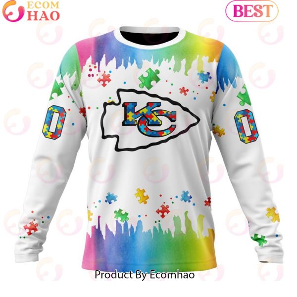 NFL Kansas City Chiefs Special Autism Awareness Design 2023 Personalized 3D Hoodie