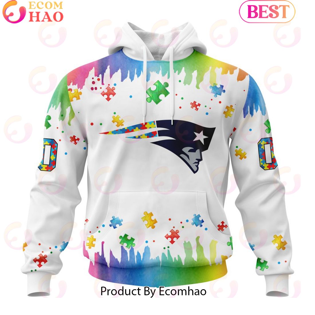 NFL Los Angeles Rams Special Autism Awareness Design 2023 Personalized 3D Hoodie