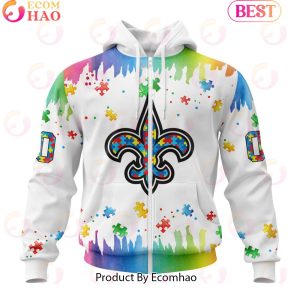 NFL New Orleans Saints Special Autism Awareness Design 2023 Personalized 3D Hoodie