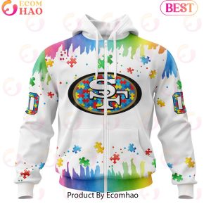 NFL San Francisco 49ers Special Autism Awareness Design 2023 Personalized 3D Hoodie