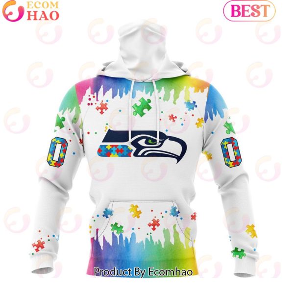 NFL Seattle Seahawks Special Autism Awareness Design 2023 Personalized 3D Hoodie