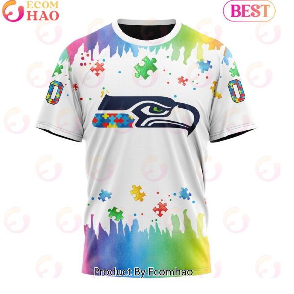NFL Seattle Seahawks Special Autism Awareness Design 2023 Personalized 3D Hoodie