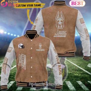 NCAA Albany Great Danes Salute to Service For Veteran Day Color Custom Name Baseball Jacket