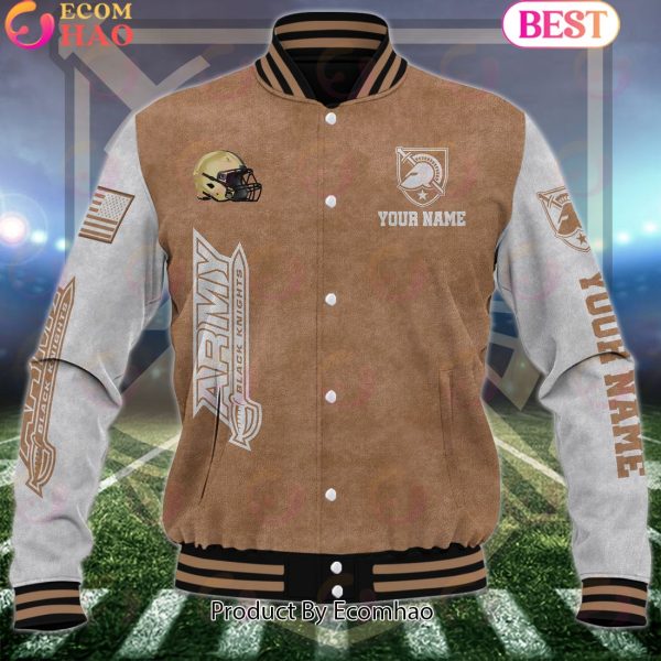 NCAA Army Black Knights Salute to Service For Veteran Day Color Custom Name Baseball Jacket