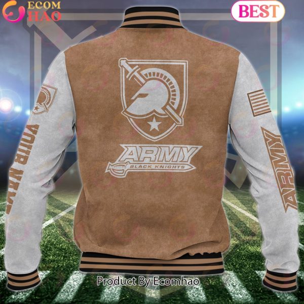 NCAA Army Black Knights Salute to Service For Veteran Day Color Custom Name Baseball Jacket