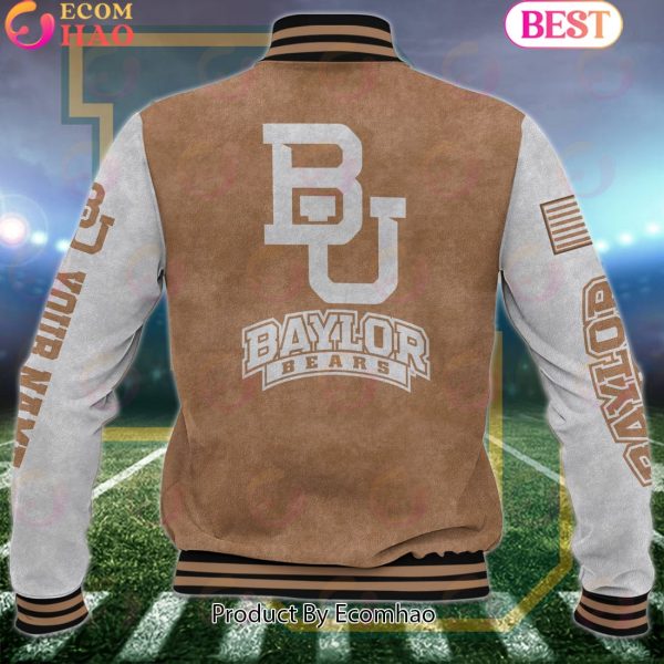 NCAA Baylor Bears Salute to Service For Veteran Day Color Custom Name Baseball Jacket