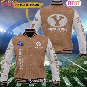 NCAA BYU Cougars Salute to Service For Veteran Day Color Custom Name Baseball Jacket