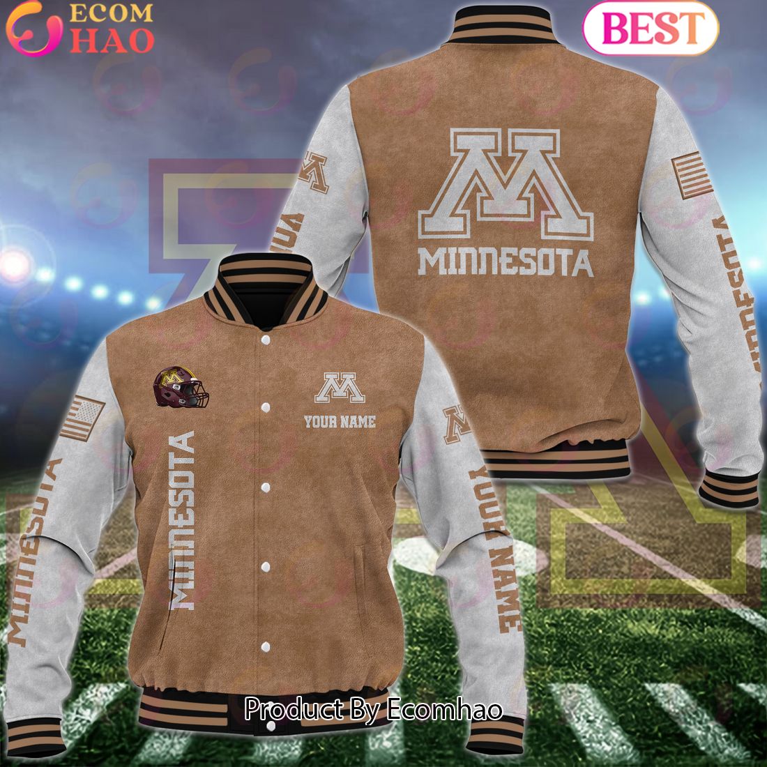 NCAA Missouri Tigers Salute to Service For Veteran Day Color Custom Name Baseball Jacket