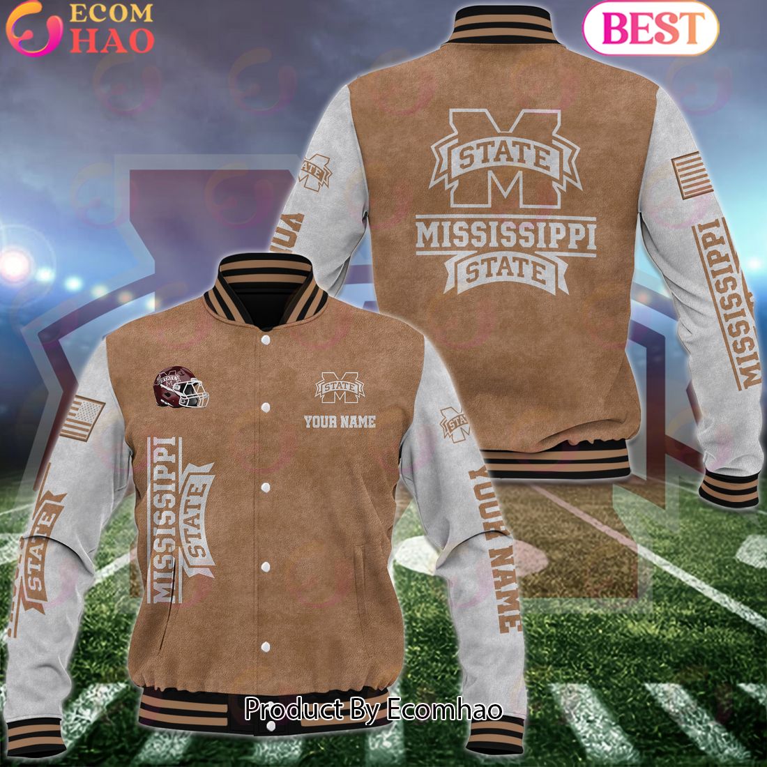 NCAA Minnesota Golden Gophers Salute to Service For Veteran Day Color Custom Name Baseball Jacket