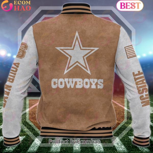 NCAA NC State Wolfpack Salute to Service For Veteran Day Color Custom Name Baseball Jacket