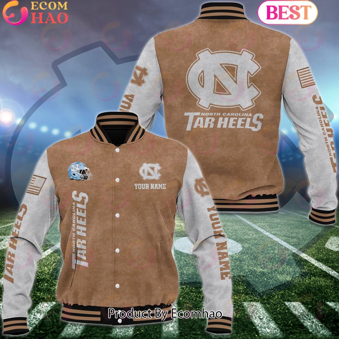 NCAA Missouri Tigers Salute to Service For Veteran Day Color Custom Name Baseball Jacket