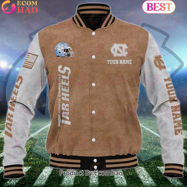 NCAA North Carolina Tar Heels Salute to Service For Veteran Day Color Custom Name Baseball Jacket