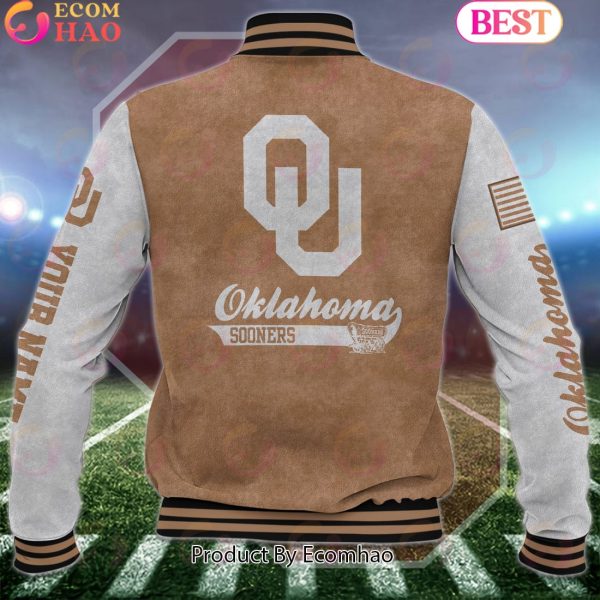 NCAA Oklahoma Sooners Salute to Service For Veteran Day Color Custom Name Baseball Jacket