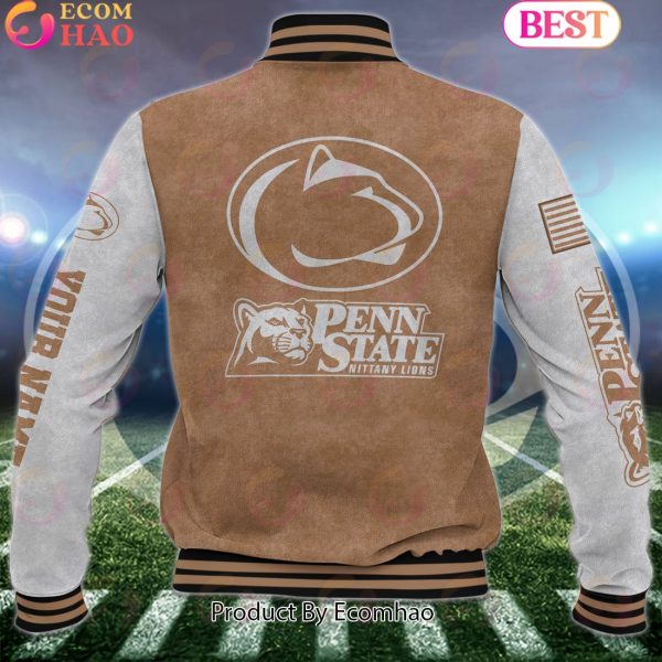 NCAA Penn State Nittany Lions Salute to Service For Veteran Day Color Custom Name Baseball Jacket