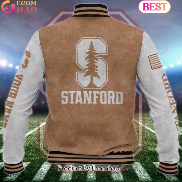 NCAA Stanford Cardinal Salute to Service For Veteran Day Color Custom Name Baseball Jacket