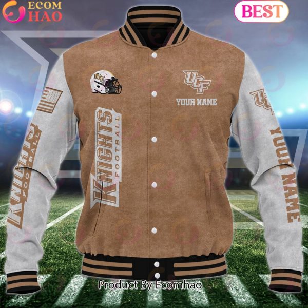 NCAA UCF Knights Salute to Service For Veteran Day Color Custom Name Baseball Jacket