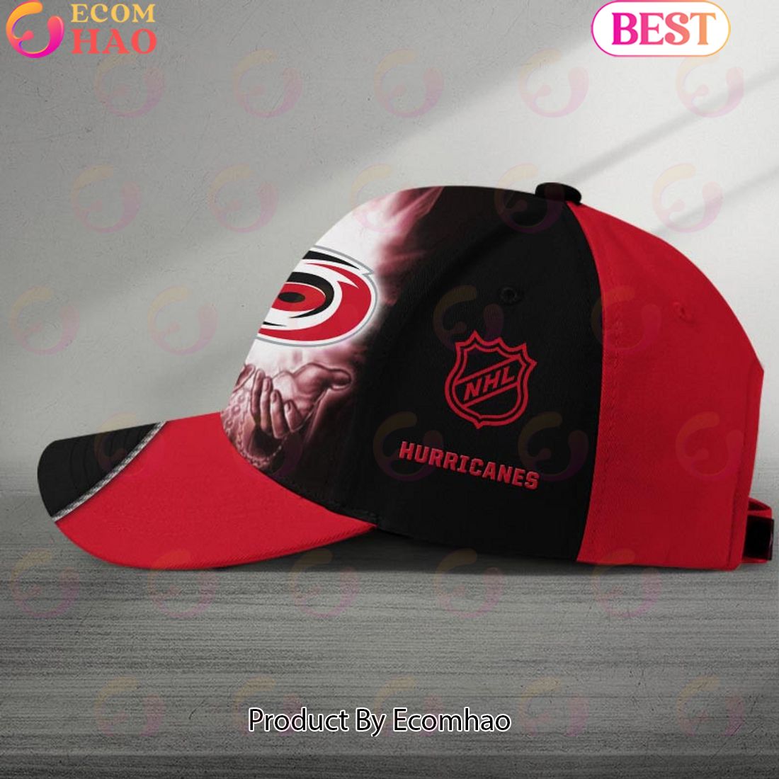 NHL Carolina Hurricanes God’s Gift Design Custom Name Cap