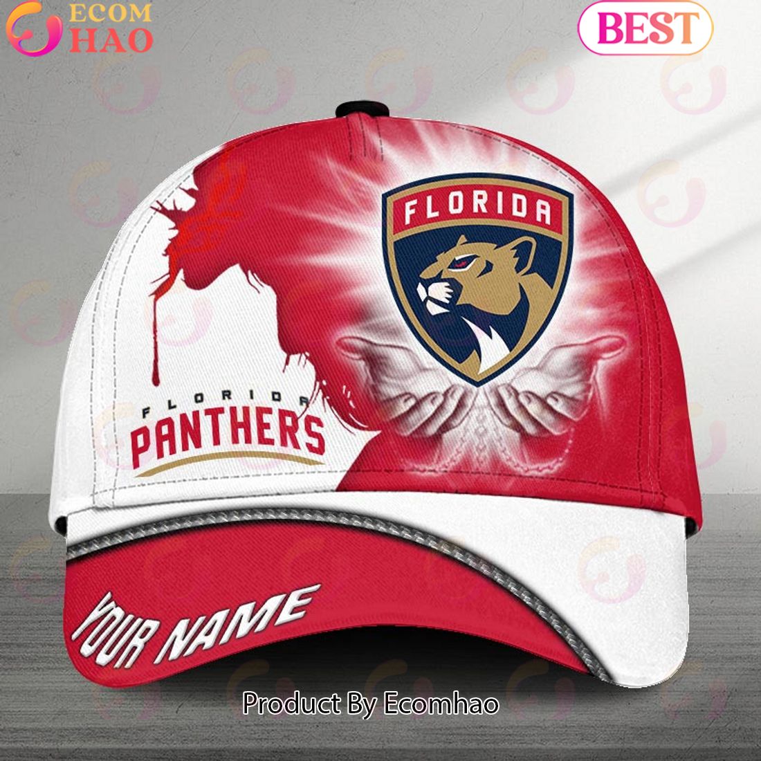 NHL Florida Panthers God’s Gift Design Custom Name Cap