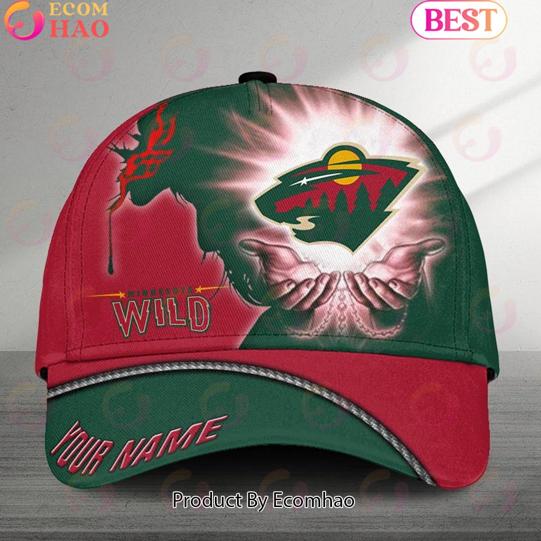 NHL Minnesota Wild God’s Gift Design Custom Name Cap