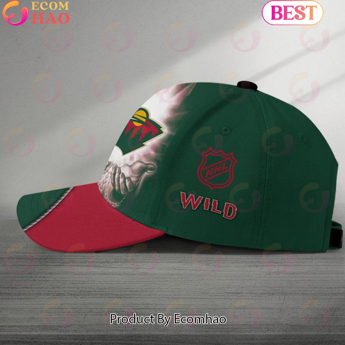 NHL Minnesota Wild God’s Gift Design Custom Name Cap