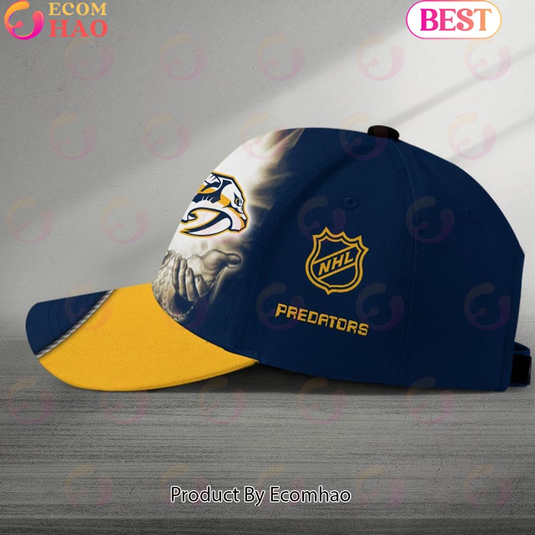 NHL Nashville Predators God’s Gift Design Custom Name Cap