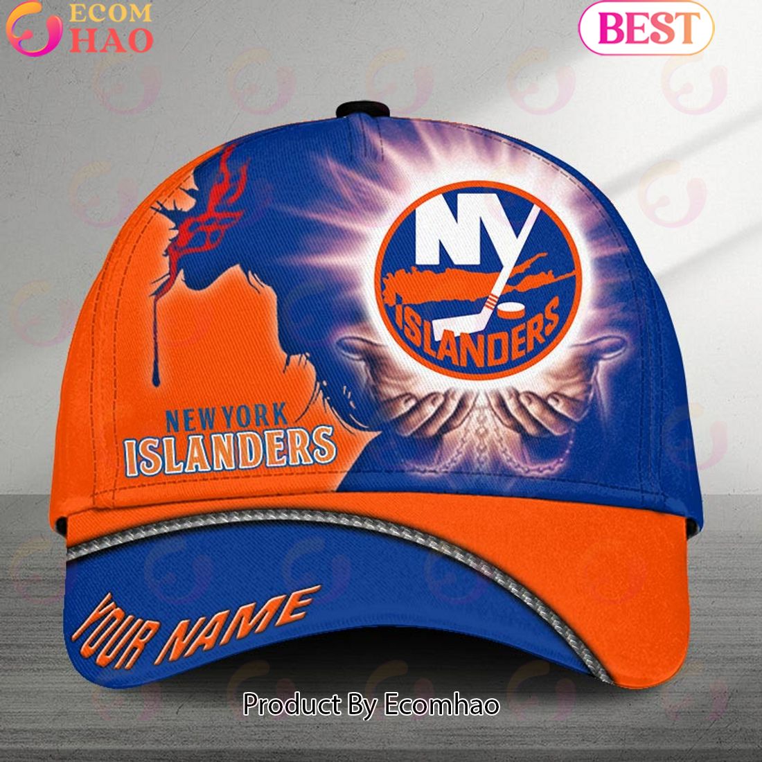 NHL New York Islanders God’s Gift Design Custom Name Cap